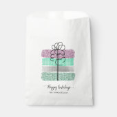 Fancy Glittery Wrapped Prettige feestdagen Bedankzakje (Voorkant)