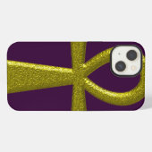 Fancy Gold Ankh iPhone Hoesje (Achterkant horizontaal)