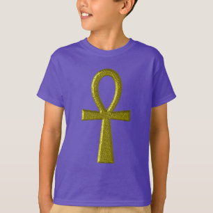 Fancy Gold Ankh Kinderen Clothing T-shirt