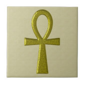 Fancy Gold Ankh-Tegel Tegeltje (Voorkant)