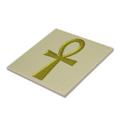 Fancy Gold Ankh-Tegel Tegeltje (Zijkant)