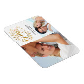 Fancy Gold Be Merry 2 fotocollage vakantieganger Magneet (Rechterzijde)