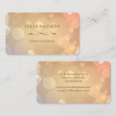 Fancy Gold Bokeh Professional Visitekaartje (Voorkant / Achterkant)