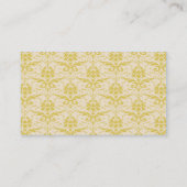 Fancy Gold Damask Visitekaartje (Achterkant)