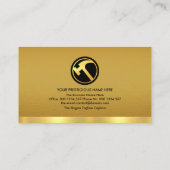 Fancy Gold Handyman Construction Tools Removing Visitekaartje (Achterkant)