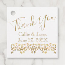 Fancy Gold Lettering Hartelijk dank