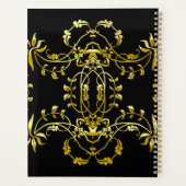 Fancy Gold  Lijst op zwart Benoemingboek Planner (Achterkant)