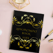 Fancy Gold  Lijst op zwart Benoemingboek Planner