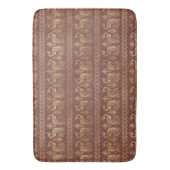 Fancy Gold Peacock-patroon Badmat (Voorkant Verticaal)