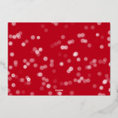 Fancy GOLD Prettige feestdagen Sjabloon kerstfoto (Achterkant)