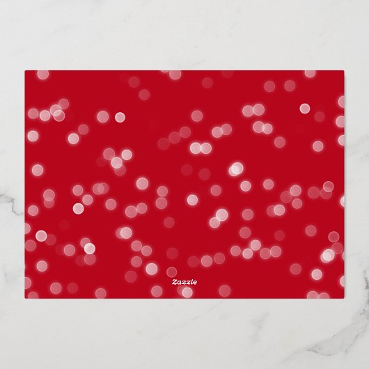 Fancy GOLD Prettige feestdagen Sjabloon kerstfoto (Achterkant)