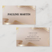 Fancy Gold Ribbon | Luxemburg Visitekaartje (Voorkant / Achterkant)