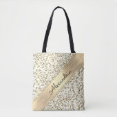 Fancy Gold Shimmery Marble Tote Bag (Voorkant)