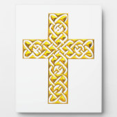 Fancy Golden Cross Fotoplaat (Voorkant)