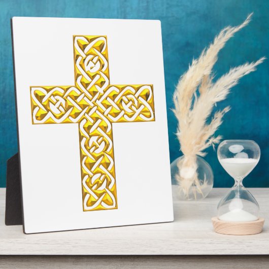 Fancy Golden Cross Fotoplaat (Zijkant)