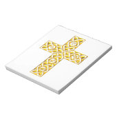 Fancy Golden Cross Notitieblok (Linkerzijde)