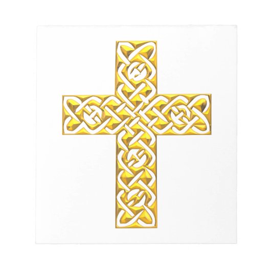 Fancy Golden Cross Notitieblok (Voorkant)