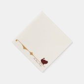 Fancy Golden Lined Turkije Cocktail Servet (Hoek)