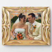 Fancy GoldFrame Voeg hier foto toe Plaque Fotoplaat (Voorkant)