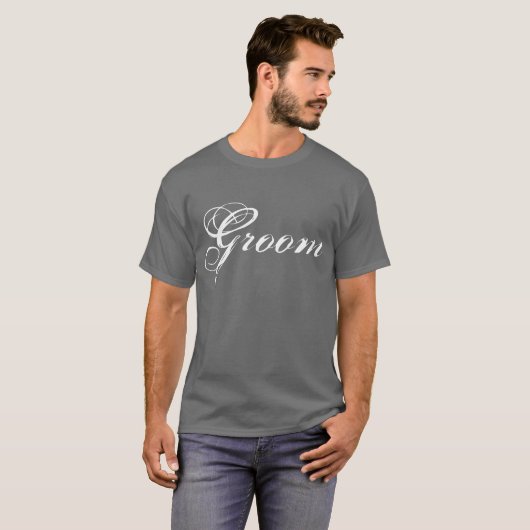 Fancy gom op grijs t-shirt (Voorkant volledig)