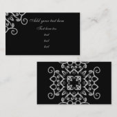 Fancy gotisch Victoriaans Visitekaartje (Voorkant / Achterkant)