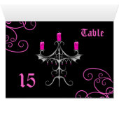 Fancy Gotische kandelaar trouwtafel nummer (Binnen Horizontaal (Onder))