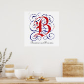 Fancy gotische Petten Letter B, 300dpi PNG-Poster Poster (Keuken)