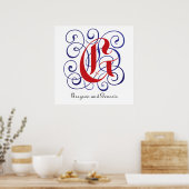 Fancy gotische Petten Letter G, 300dpi PNG-Poster Poster (Keuken)