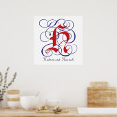 Fancy gotische Petten Letter H, 300dpi PNG-Poster Poster (Keuken)