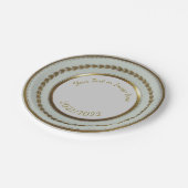 Fancy  Goud Chinees Stijl Papier Borden Papieren Bordje (Gekanteld)