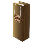 Fancy goud en wijn uit Bourgogne Cadeautas (Voorkant Gekanteld)