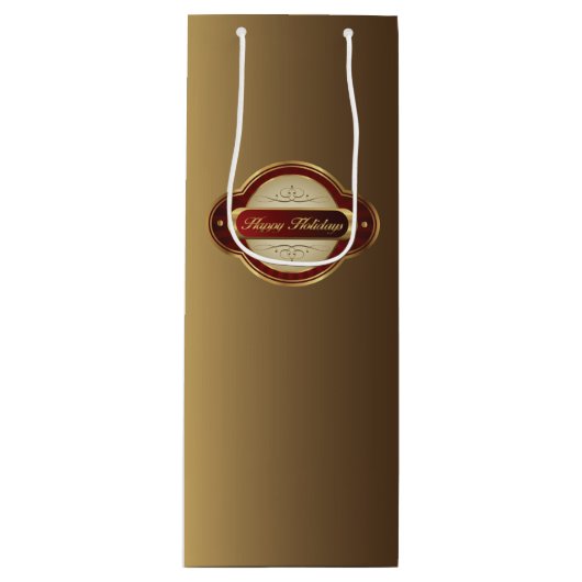 Fancy goud en wijn uit Bourgogne Cadeautas (Voorkant)