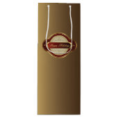 Fancy goud en wijn uit Bourgogne Wijn Cadeautas (Voorkant)