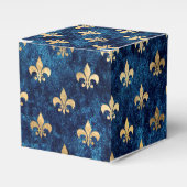 Fancy goud op de marinevleur de Lis Bedankdoosjes (Voorkant Zijde)