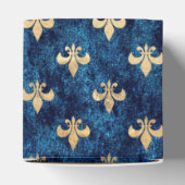 Fancy goud op de marinevleur de Lis Bedankdoosjes (Bovenkant)