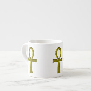 Fancy Gouden Ankh Epresso Mok