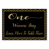 Fancy Gouden Bunco Tafel Kaart #1 (Voorkant)