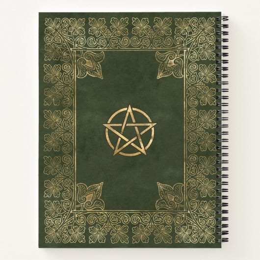 Fancy gouden en groene boek van schaduwen (Achterkant)