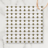 Fancy gouden folie wat zal het baby shower zijn bedankjes labels (Achterkant)