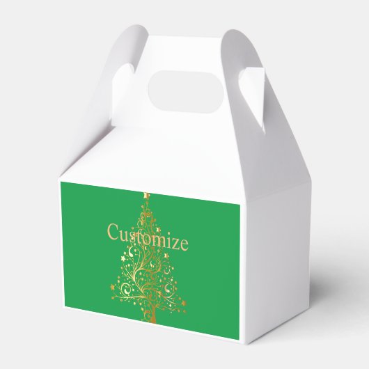 Fancy Gouden Kerstboom Thunder_Cove Bedankdoosjes (Voorkant Zijde)
