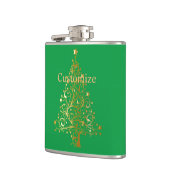 Fancy Gouden Kerstboom Thunder_Cove Heupfles (Links)