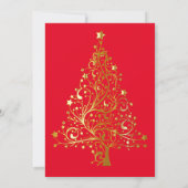 Fancy Gouden Kerstboom Thunder_Cove Kaart (Achterkant)