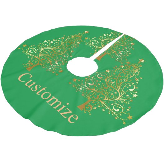 Fancy Gouden Kerstboom Thunder_Cove Kerstboom Rok (Gekanteld)