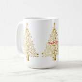Fancy Gouden Kerstboom Thunder_Cove Koffiemok (Voorkant links)