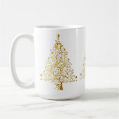 Fancy Gouden Kerstboom Thunder_Cove Koffiemok (Links)