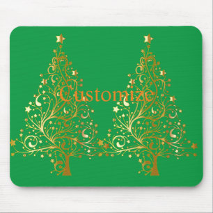 Fancy Gouden Kerstboom Thunder_Cove Muismat