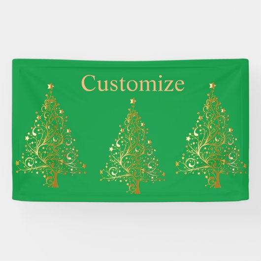 Fancy Gouden Kerstboom Thunder_Cove Spandoek (Horizontaal)