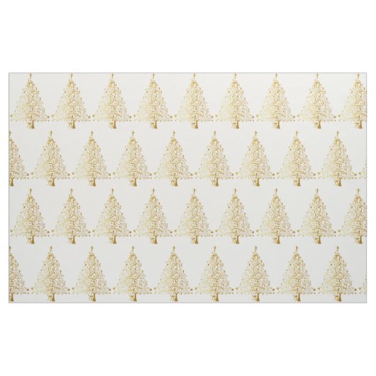 Fancy Gouden Kerstboom Thunder_Cove Stof (Fat Quarter)