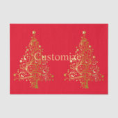 Fancy Gouden Kerstboom Thunder_Cove Tissuepapier (Voorkant)