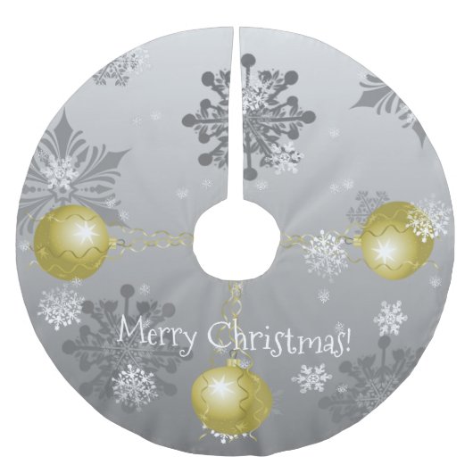 Fancy gouden kerstboomrok kerstboom rok (Voorkant)